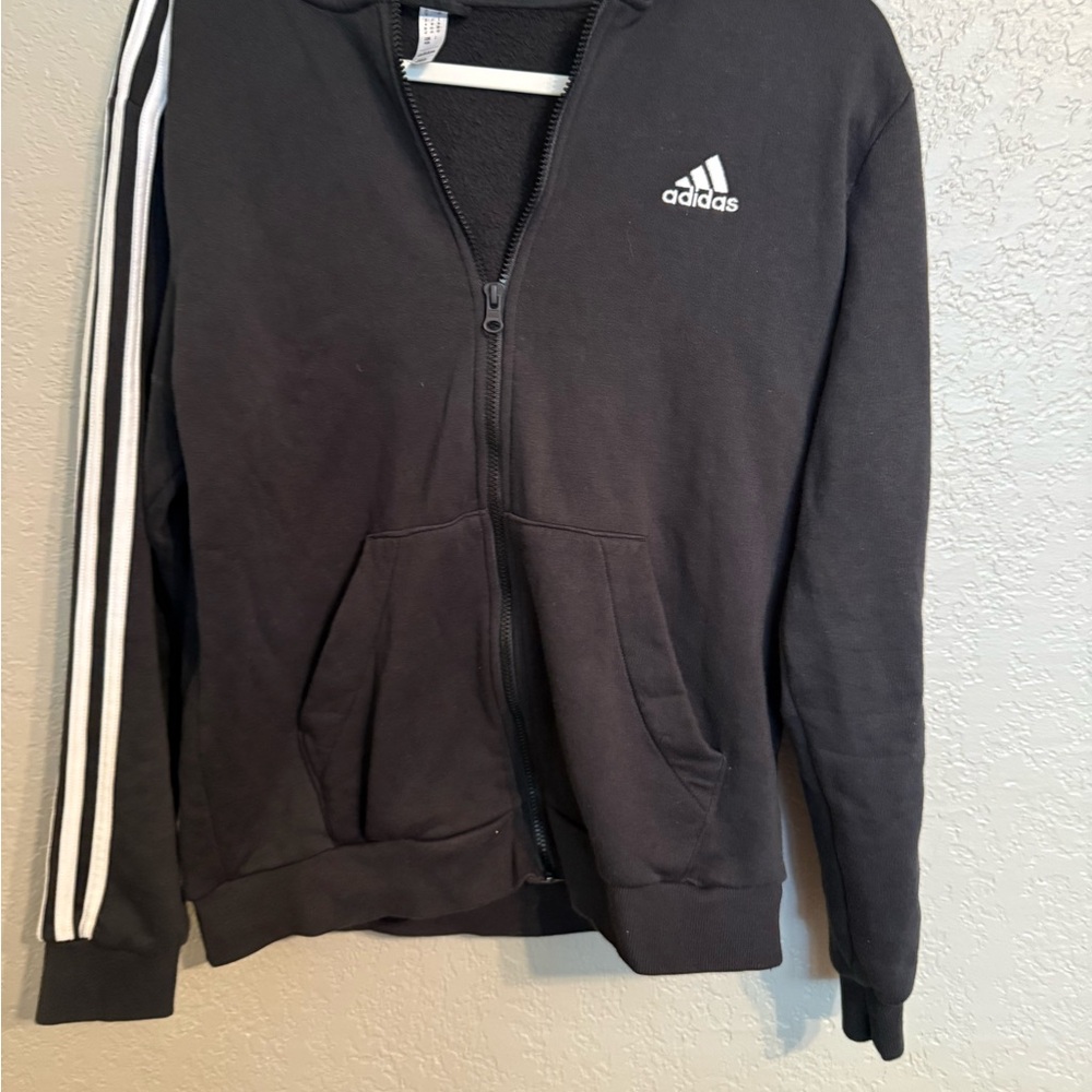 Adidas Charcoal Hoodie with Logo